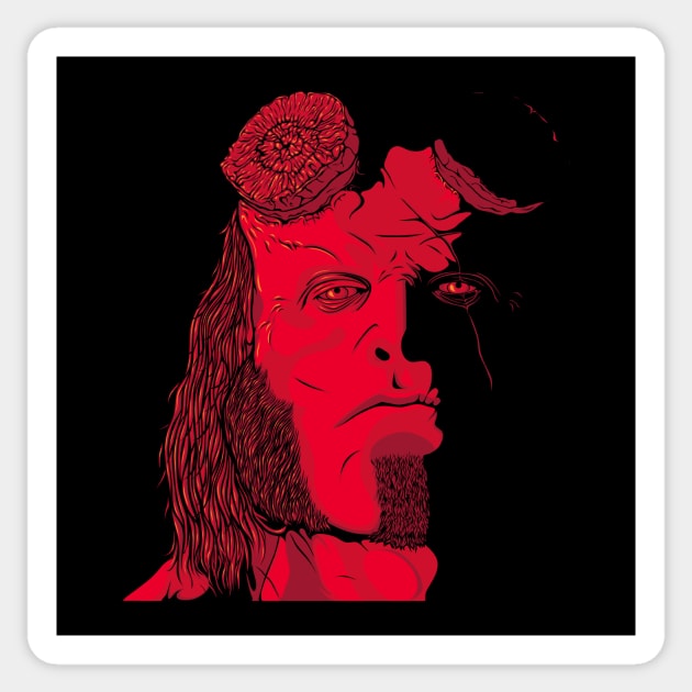 Red Demon Sticker by MrJungle